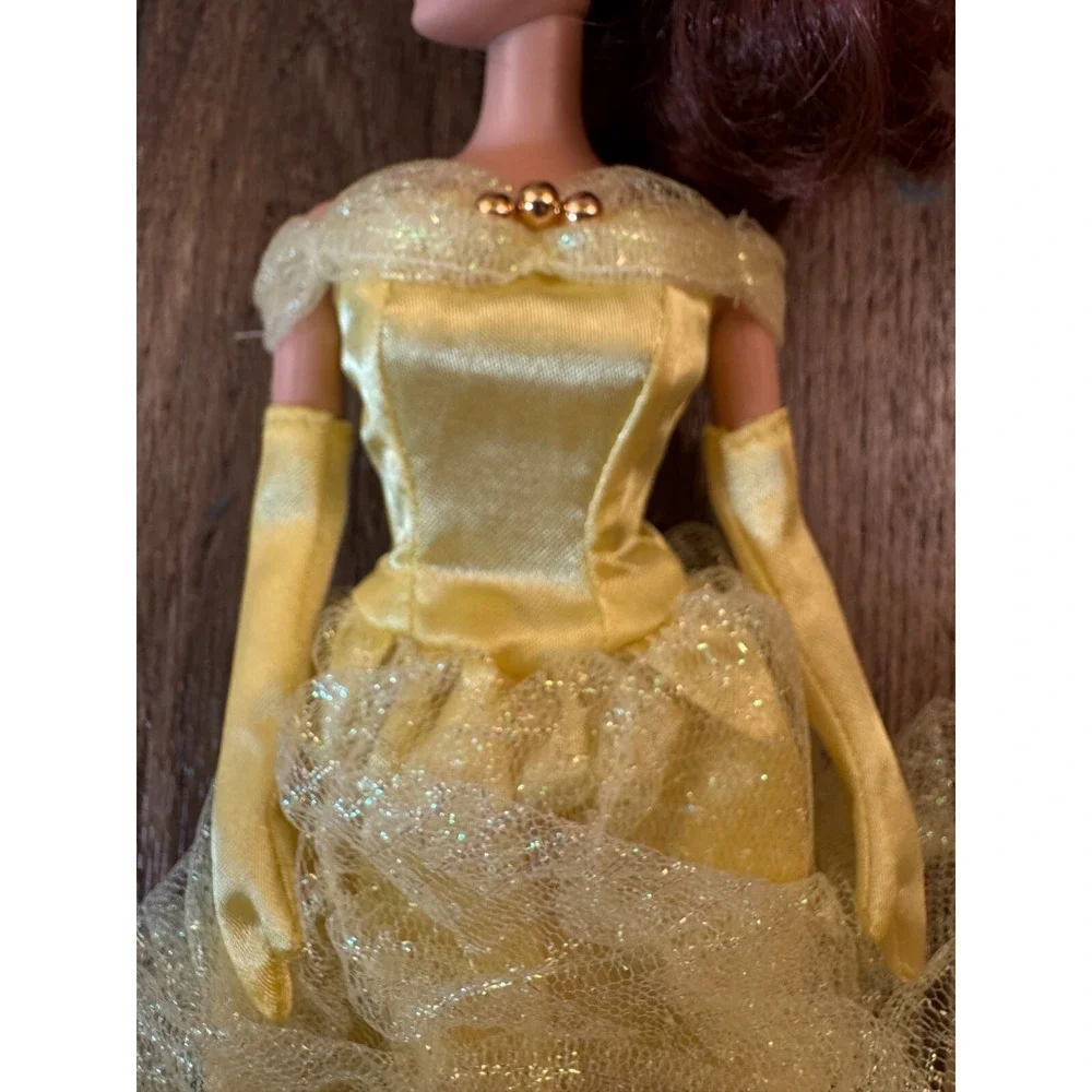 Vtg Disney Store‎ Princess Belle Beauty Beast Classic Doll Yellow Dress Retired